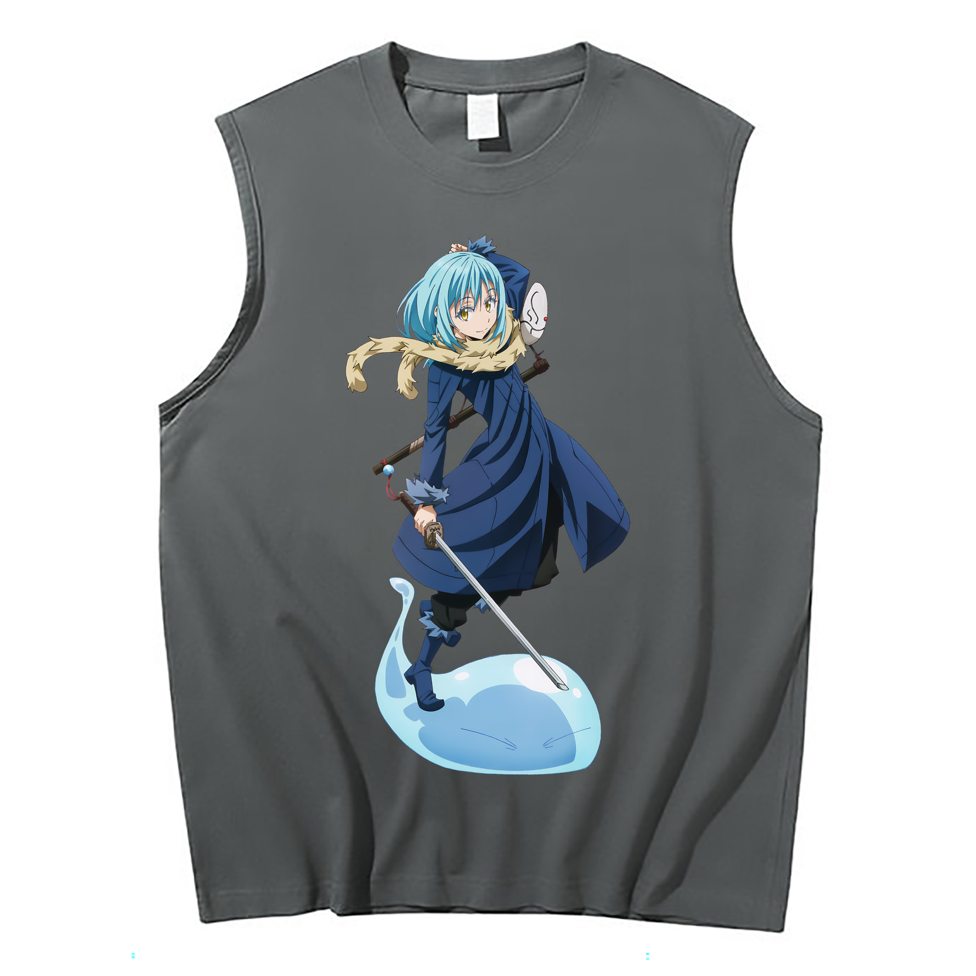 （画像用） 転スラ Regarding Reincarnated to Slime コットン100％タンクトップ（フロントプリント）
